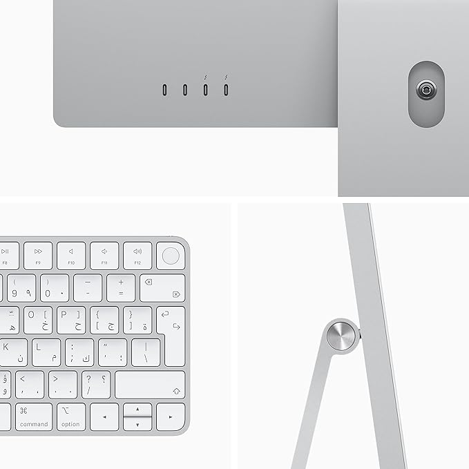 Apple 2021 iMac (24-inch, Apple M1 chip with 8‑core CPU and 7‑core GPU, 2 ports, 8GB RAM, 256GB) - Silver