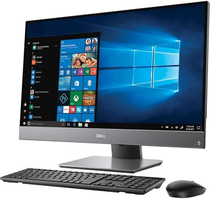 Dell Optiplex 7460 FHD 24" All in One Desktop Computer (Intel Core i7-8700, 3.20GHz, 16GB RAM, 512GB SSD, HDMI, Camera) Window 10