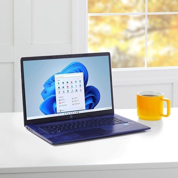 H-P 17 Business Laptop - 17.3 inch FHD Screen Display  lntel Celeron N4120, 16GB Ram, 1TB SSD  lntel UHD Graphics 600- Blue (Renewed)