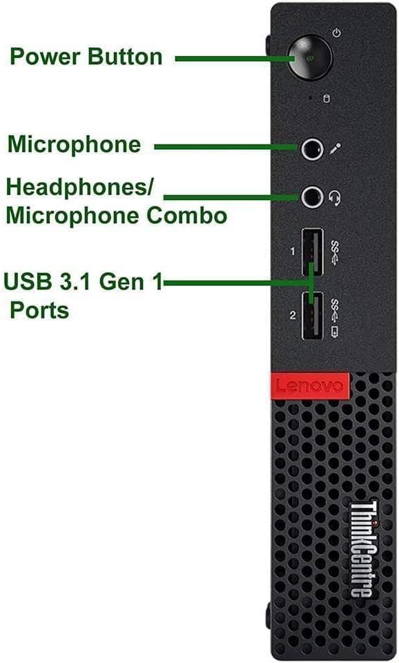 Lenovo ThinkCentre M910Q Tiny Desktop Computer, Intel Core i7-6700T Upto 3.6GHz, 32GB RAM, 1TB NVMe SSD, 4K 3-Monitor Support DisplayPort, HDMI, AC Wi-Fi, Bluetooth - Windows 11 Pro (Renewed)