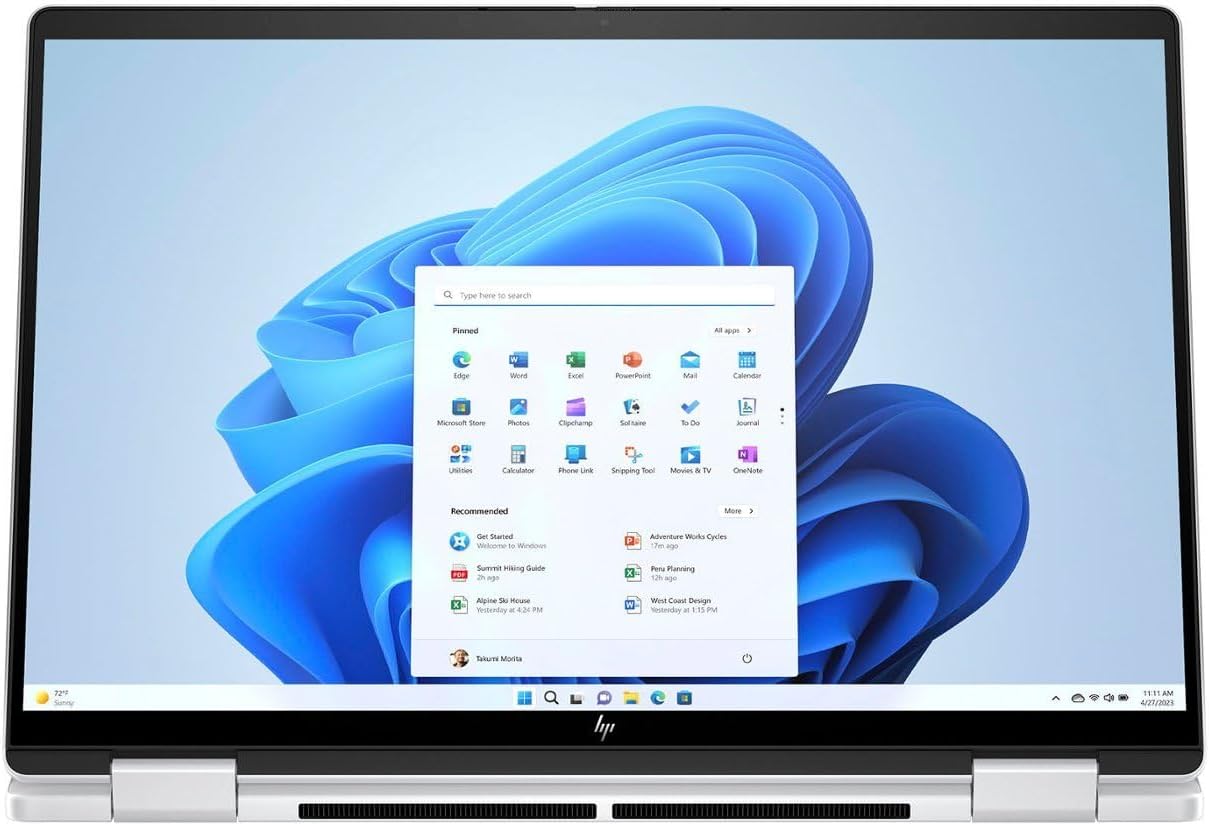 HP Envy X360 Laptop 14” 2 in 1 FHD+ IPS Touchscreen AI Laptops, AMD Ryzen 5 8640HS (Beats i7-1255u) Up to 4.9GHz, 16GB RAM 512GB SSD, Backlit Kb, WiFi 6E, Win 11(Open Box)