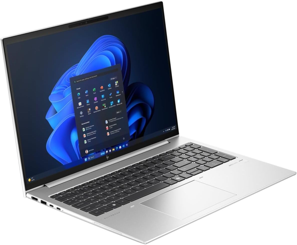HP EliteBook 860 G11 AI Ready Business Laptop, 16" FHD+ WUXGA, Intel 12-Core Ultra 5 125U (Beats i5-1335U), 16GB RAM, 512GB SSD, Fingerprint Reader, Copilot Win 11 Pro (Renewed)