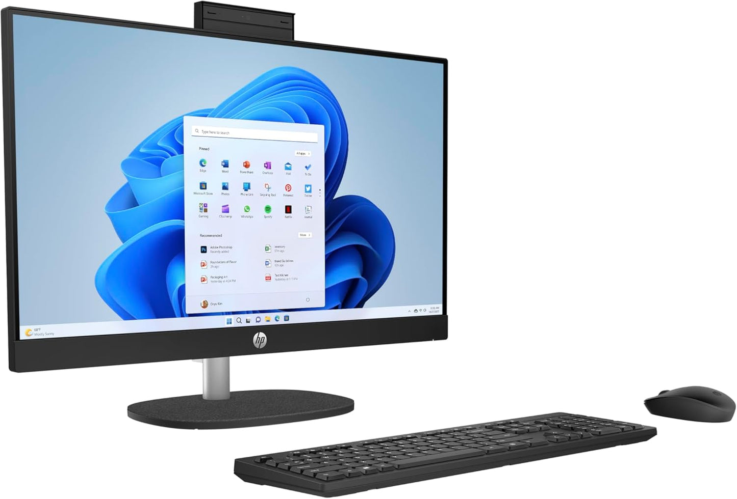 HP 24-cr0018ne All-in-One PC, 23.8" FHD, 13th Gen. Intel® Core™ i5 processor, 8GB RAM, 512 GB SSD, Intel® Iris® Xe Graphics, Windows 11 Home, Jet Black - 9C9G9EA (Open Box)