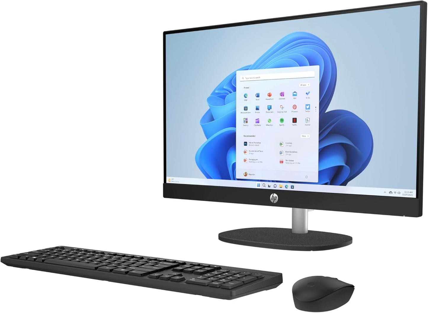HP 24-cr0018ne All-in-One PC, 23.8" FHD, 13th Gen. Intel® Core™ i5 processor, 8GB RAM, 512 GB SSD, Intel® Iris® Xe Graphics, Windows 11 Home, Jet Black - 9C9G9EA (Open Box)