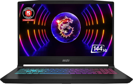 MSI Katana 15 Laptop: Intel Core i7-13620H, GeForce RTX 4060, 15.6" FHD 144Hz, 16GB DDR5, 1TB NVMe SSD, USB 3.2 Gen1 Type C w/DP, Cooler Boost 5, Win 11 Pro: Black B13VFK-1264US(Upgraded) (Renewed)