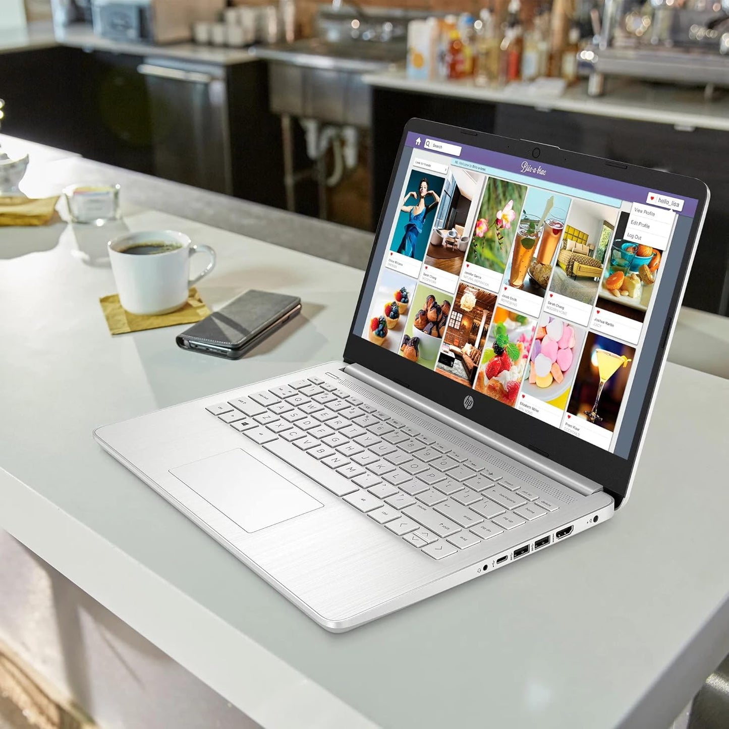 HP 14'' Full HD Screen Laptop, AMD Ryzen 3 3250U Processor, 8GB DDR4 RAM, 512GB SSD, USB Type-C, Wi-Fi, HD Webcam, HDMI, Windows 11 Home, Silver (Renewed)