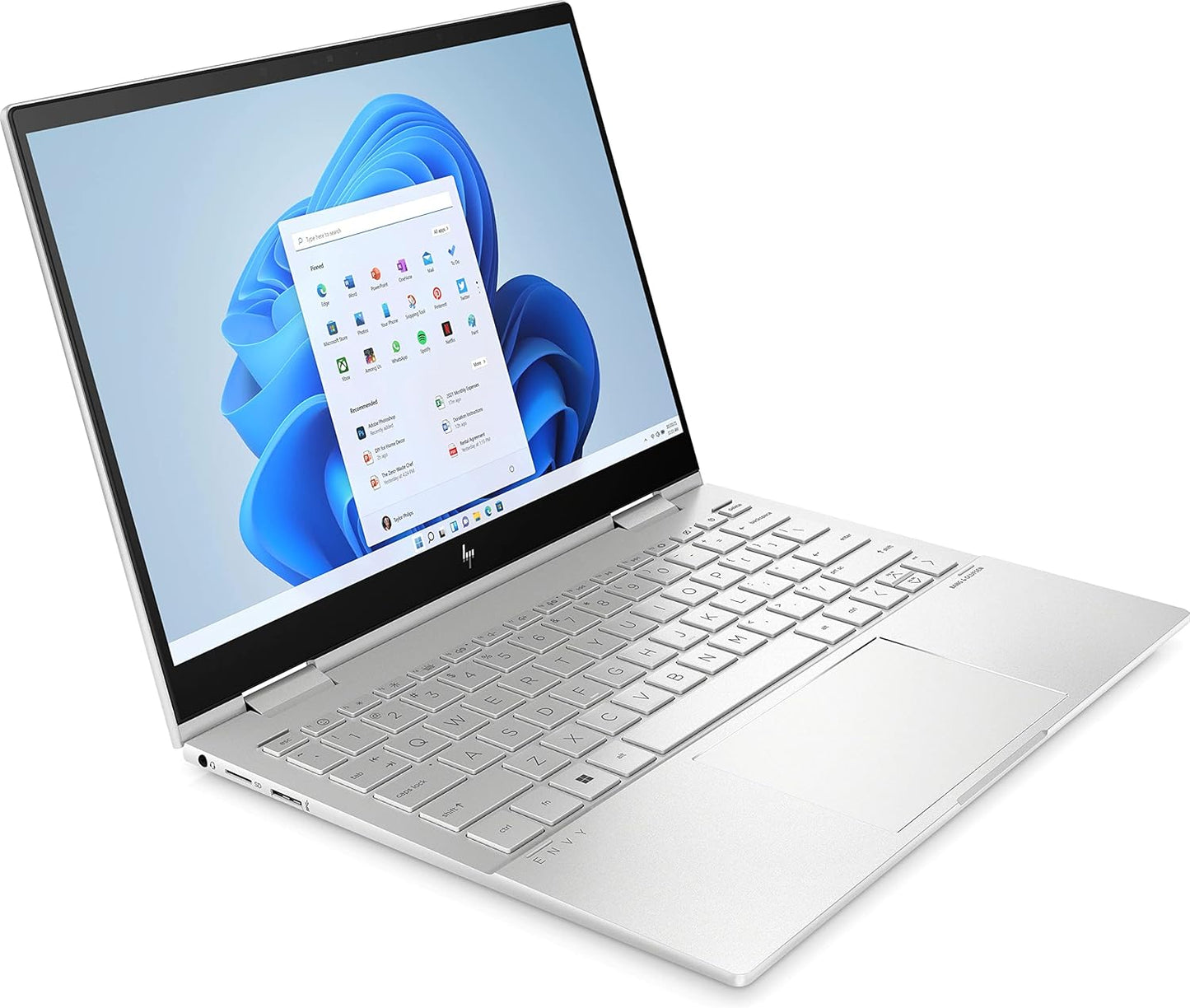 HP ENVY x360 2 in 1 Laptop 13-bf0014ne, 13.3" WUXGA touch screen, 12th Gen Intel® Core™ i7, 16GB RAM, 1TB SSD, Intel® UHD Graphics, Windows 11 Home, En -Ar KB, Natural Silver - (Open Box)